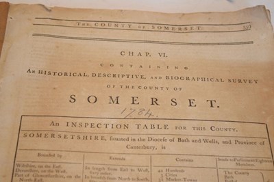 Lot 190 - Historical description and Biographical Survey of Somerset, etc