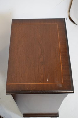 Lot 379 - Pair of small reproduction open bookcases or bedside cabinets