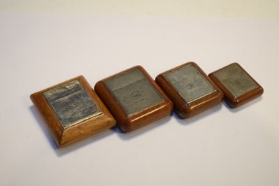 Lot 180 - Four 'Ransome's Patent' travelling inkwells