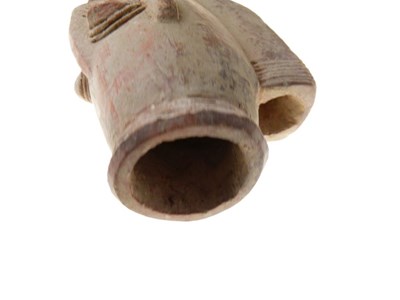 Lot 165 - Pre-Columbian pipe and vase