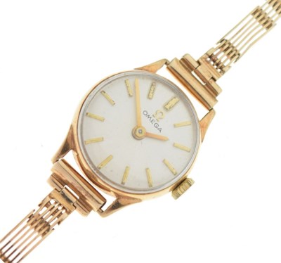 Lot 108 - Omega - Lady's 9ct gold dress watch
