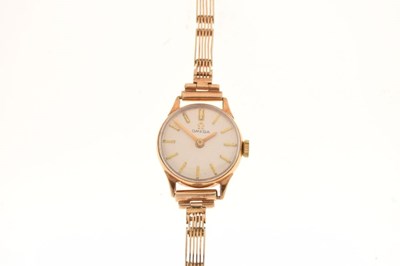 Lot 108 - Omega - Lady's 9ct gold dress watch