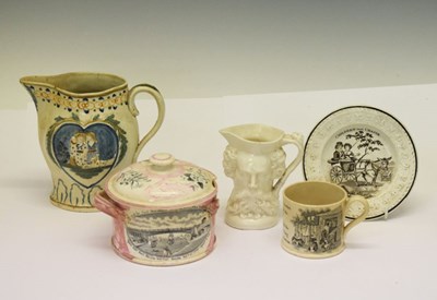 Lot 268 - Small quantity of early to mid 19th Century ceramics