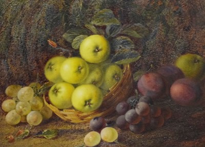 Lot 384 - Vincent Clare (1855-1930) - Oil on canvas - Still life of fruit