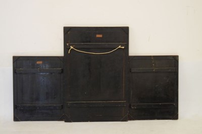 Lot 196 - Three Japanese lacquer panels