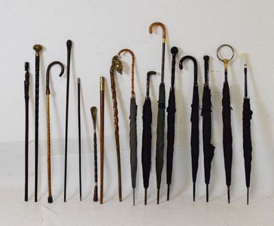 Lot 291 - Assorted sticks and parasols