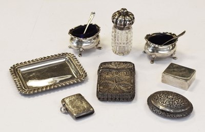 Lot 162 - Group of small silver items