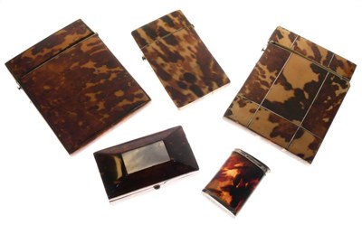 Lot 269 - Group of tortoiseshell cases