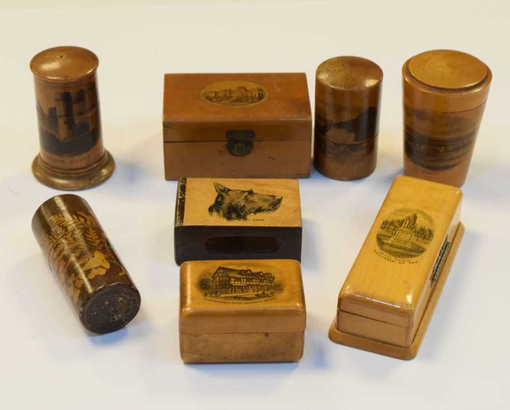 Lot 227 - Group of Mauchline ware boxes