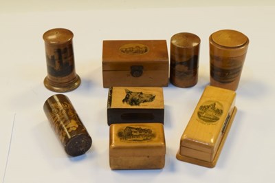 Lot 227 - Group of Mauchline ware boxes