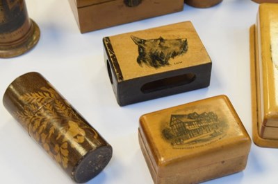 Lot 227 - Group of Mauchline ware boxes