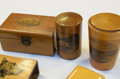 Lot 227 - Group of Mauchline ware boxes