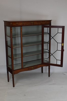 Lot 572 - Early 20th century Adam Revival painted mahogany display cabinet