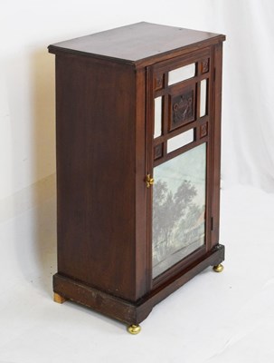 Lot 663 - Late 19th Century walnut pier cabinet