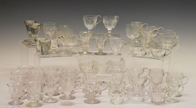 Lot 698 - Large collection of early 19th Century custard/syllabub cups