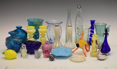 Lot 683 - Quantity of coloured glassware, etc.