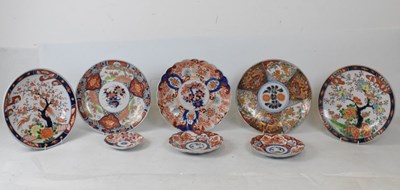 Lot 407 - Seven various Japanese plates and dishes