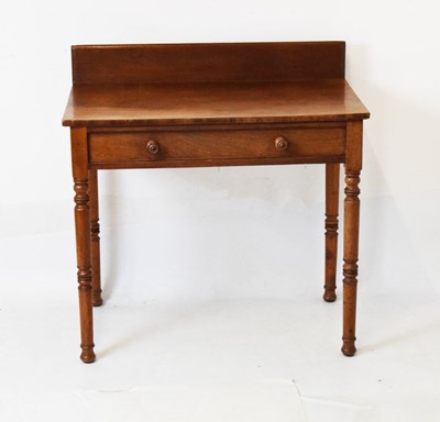 Lot 666 - 19th Century mahogany single drawer side table