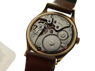 Lot 128 - Ulysse Nardin - Gentleman's 9ct gold wristwatch