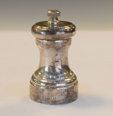 Lot 168 - Elizabeth II silver pepper grinder
