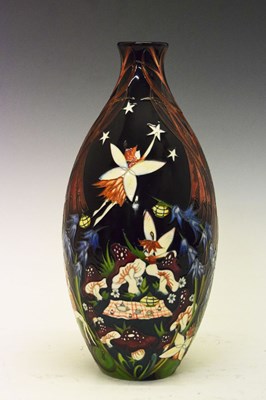 Lot 244 - Moorcroft pottery trial vase 'The Tea Party' by Nicola Slaney