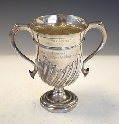 Lot 203 - Naval interest - silver presentation cup