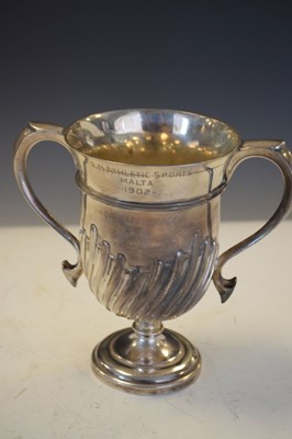 Lot 203 - Naval interest - silver presentation cup