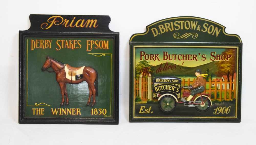 Lot 646 - Two reproduction advertising signs