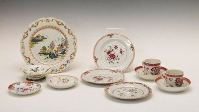 Lot 401 - Small quantity of Chinese Famille Rose porcelain teawares, etc