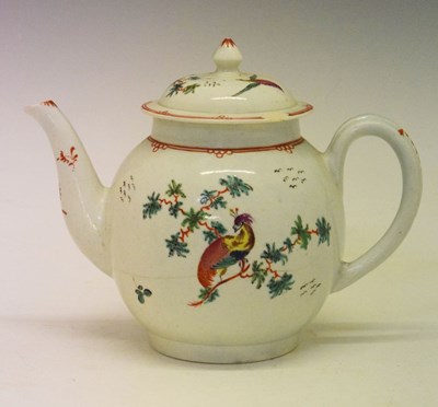 Lot 329 - 18th Century Liverpool John Pennington porcelain teapot, and another