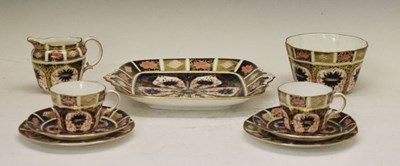 Lot 245 - Royal Crown Derby Imari pattern 1128 part tea service