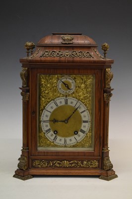 Lot 447 - Lenzkirch - German rosewood-cased bracket clock circa 1900