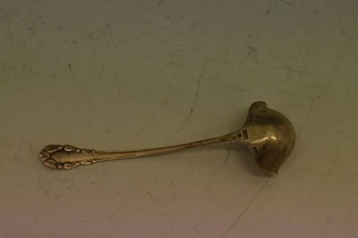 Lot 97 - Georg Jensen silver 'Lily of the Valley' (Rose) pattern toddy ladle