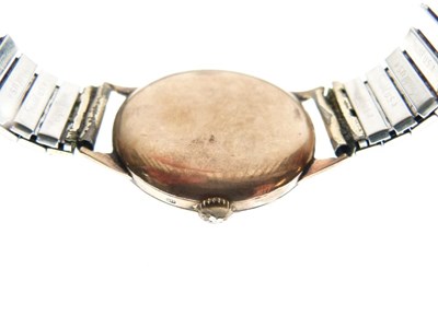 Lot 129 - Majex - Gentlemans' vintage 9ct gold cased wristwatch