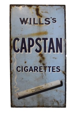 Lot 262 - Advertising - Large vintage 'Wills's Capstan' cigarettes enamel sign