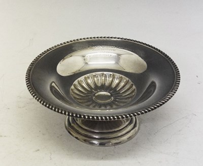 Lot 166 - 1940s silver pedestal presentation dish