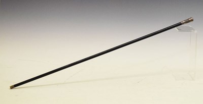 Lot 261 - 1930s St. John Ambulance Brigade silver topped swagger stick