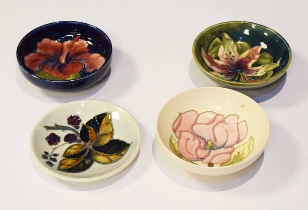 Lot 357 Moorcroft Pottery Group of four small