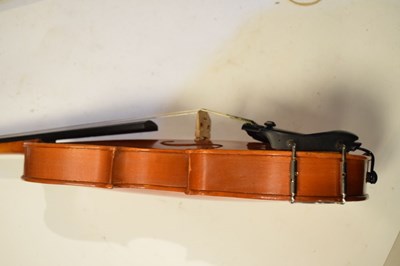 Lot 285 - Two cased violins