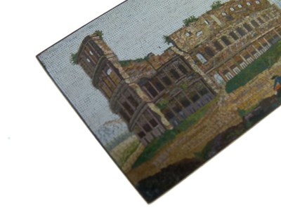 Lot 39 - 19th Century Italian 'Grand Tour' souvenir micromosaic panel