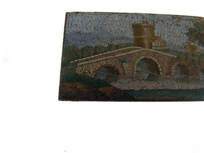 Lot 40 - 19th Century Italian 'Grand Tour' souvenir micromosaic panel