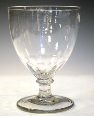 Lot 434 - Large early 19th Century glass rummer