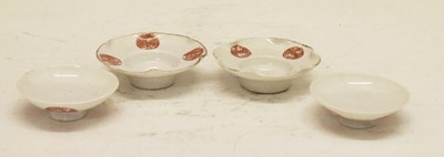 Lot 402 - Two Chinese covered saucers