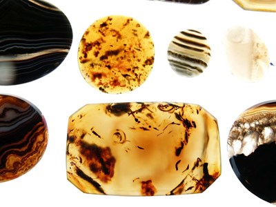 Lot 56 - Quantity of assorted agate panels