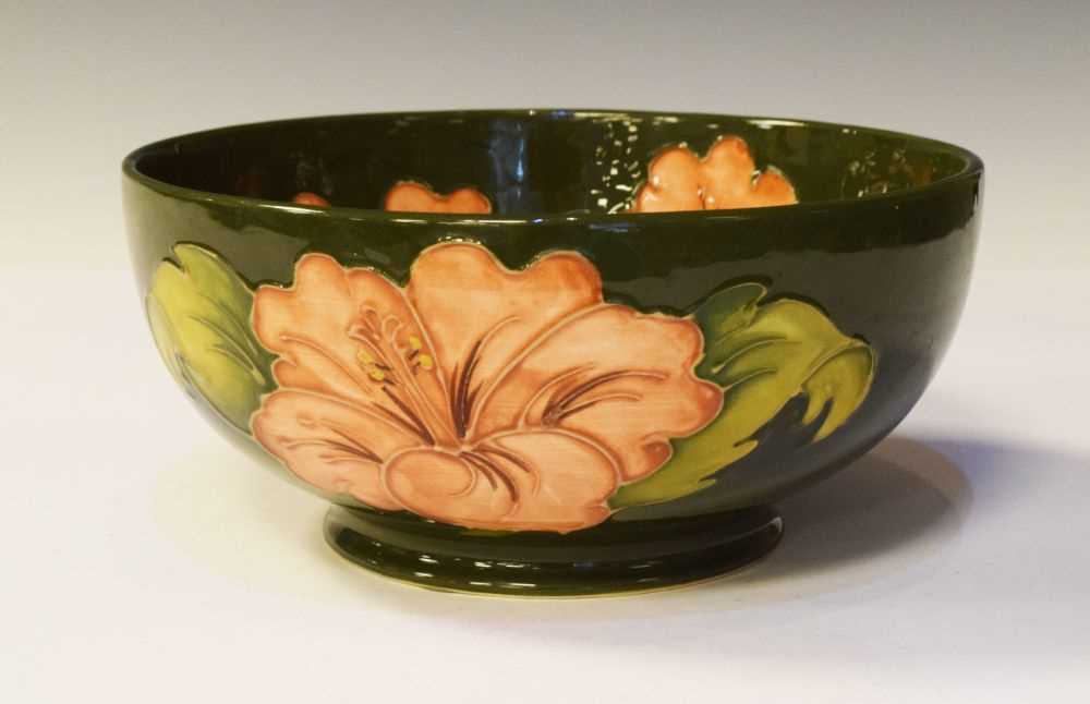 Lot 358 - Moorcroft Pottery - 1984 Walter Moorcroft limited edition Hibiscus bowl