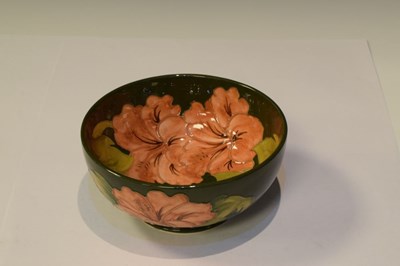 Lot 358 - Moorcroft Pottery - 1984 Walter Moorcroft limited edition Hibiscus bowl