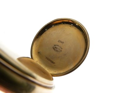 Lot 145 - Gentleman's gold-plated half-hunter pocket watch