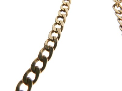 Lot 79 - 9ct gold curb-link necklace and bracelet