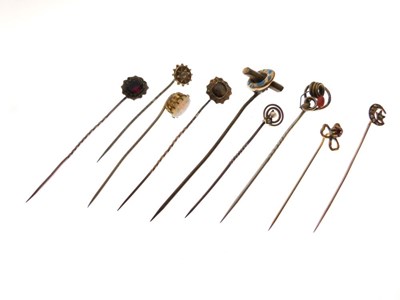 Lot 57 - Group of nine assorted stick pins