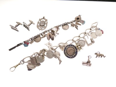 Lot 61 - Small quantity of silver and white metal jewellery